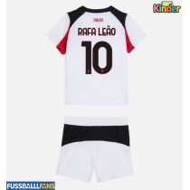AC Milan Rafael Leao #10 Auswärts Trikotsatz Kinder 2025-26 Kurzarm (+ Kurze Hosen)